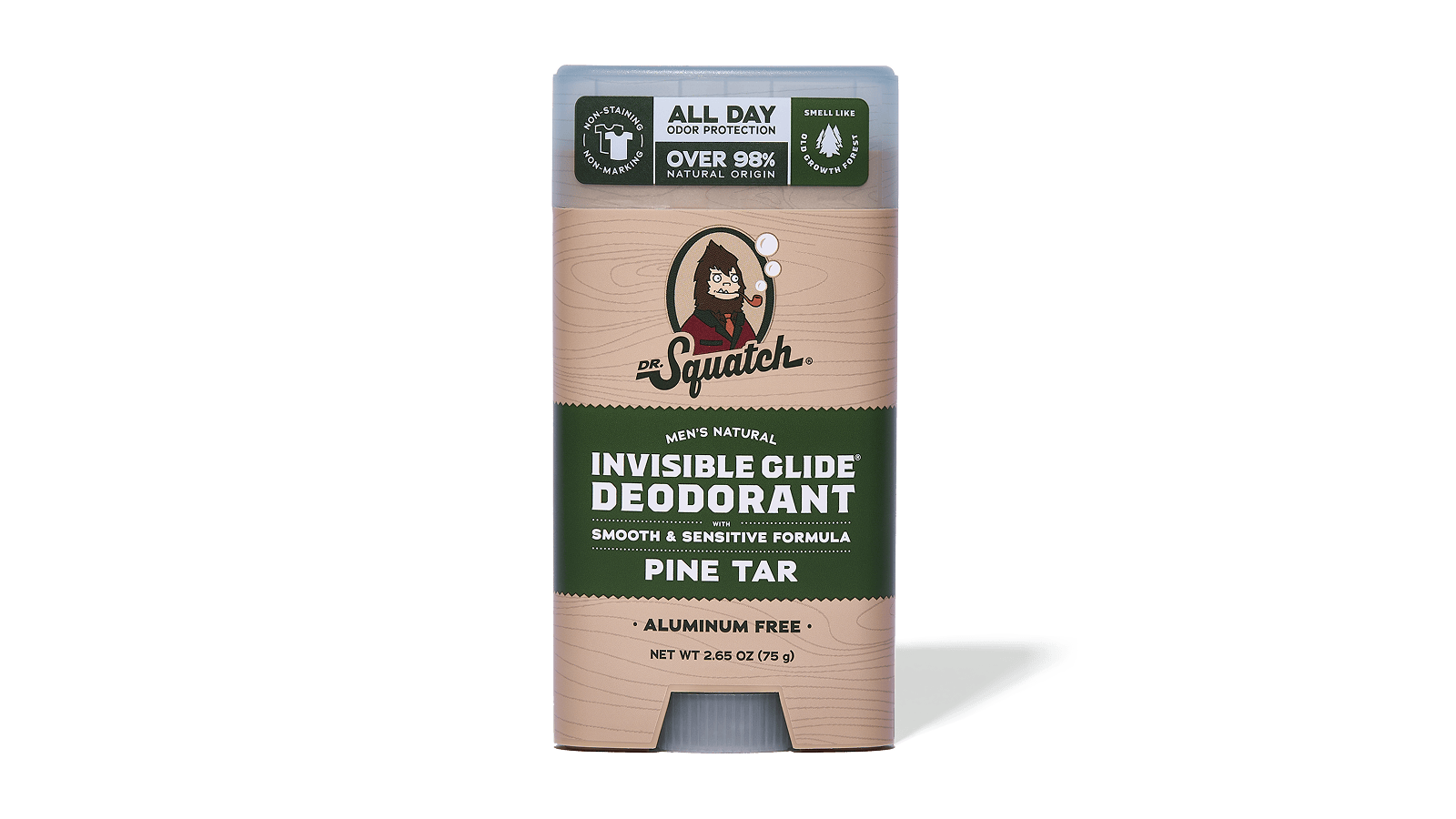 Pine Tar Invisible Glide Deodorant - Simple Travel Fresh