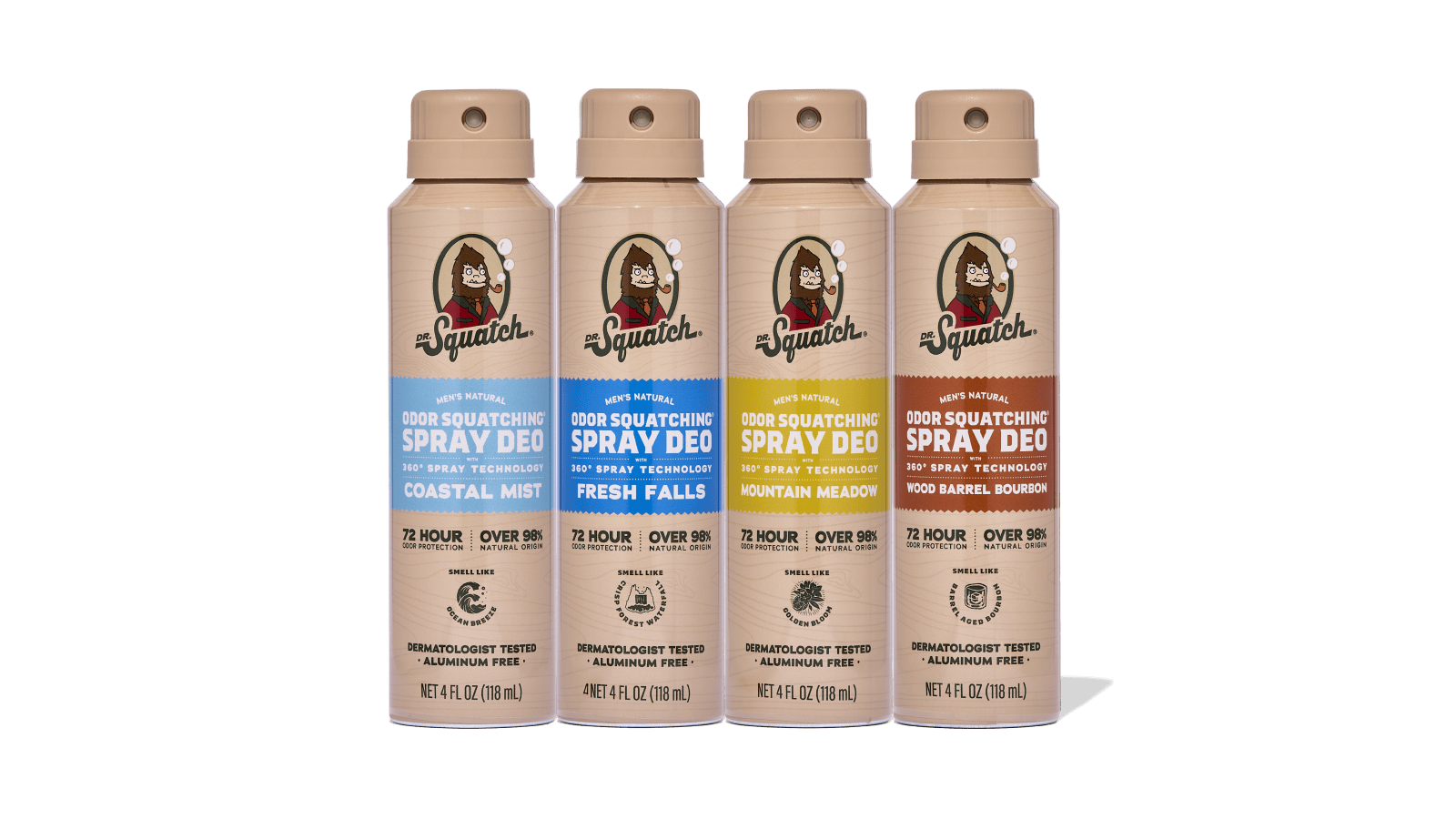 Spray Deodorant 4-Pack - Daily Shield