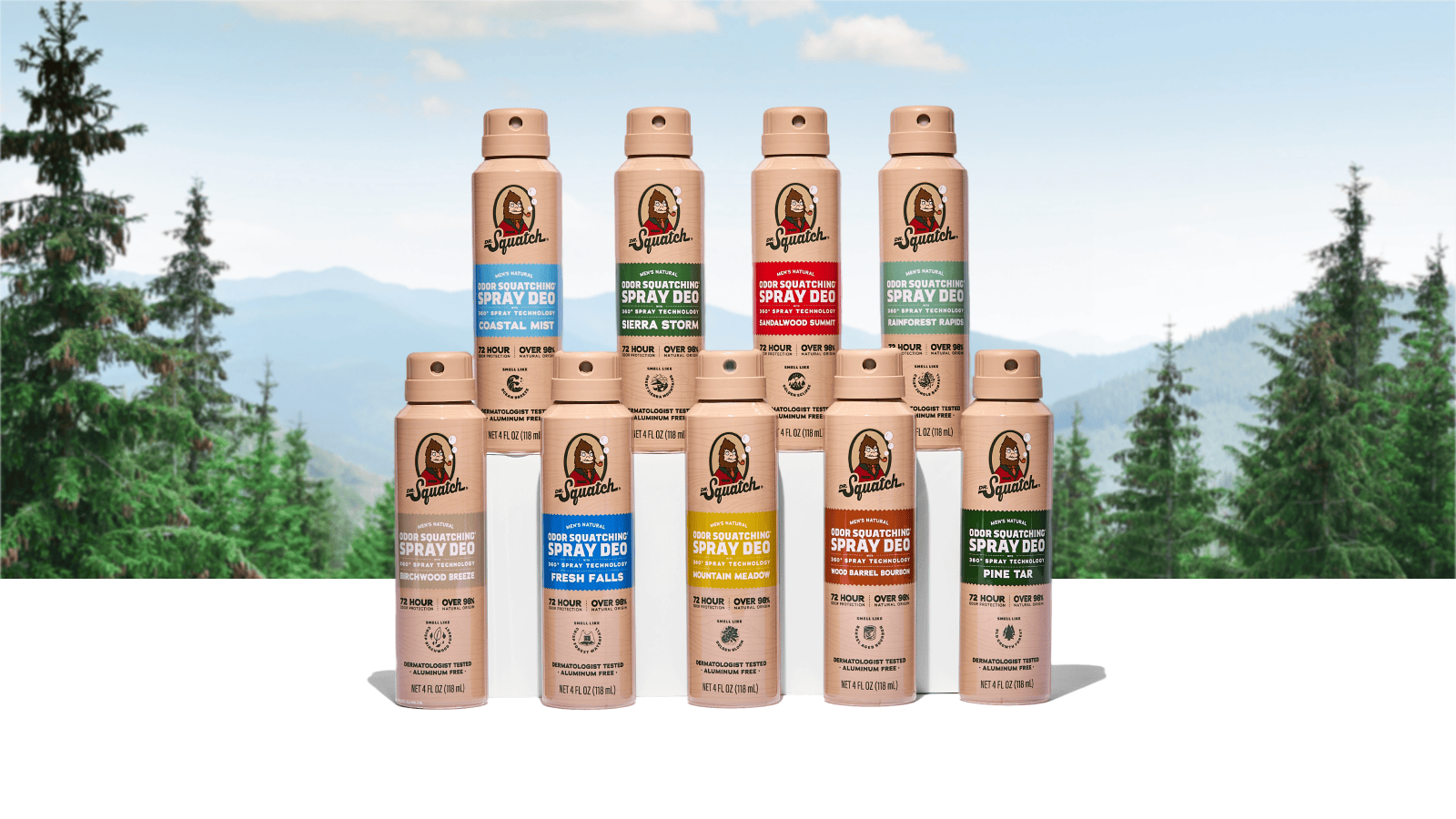 Spray Deodorant 4-Pack - Daily Shield