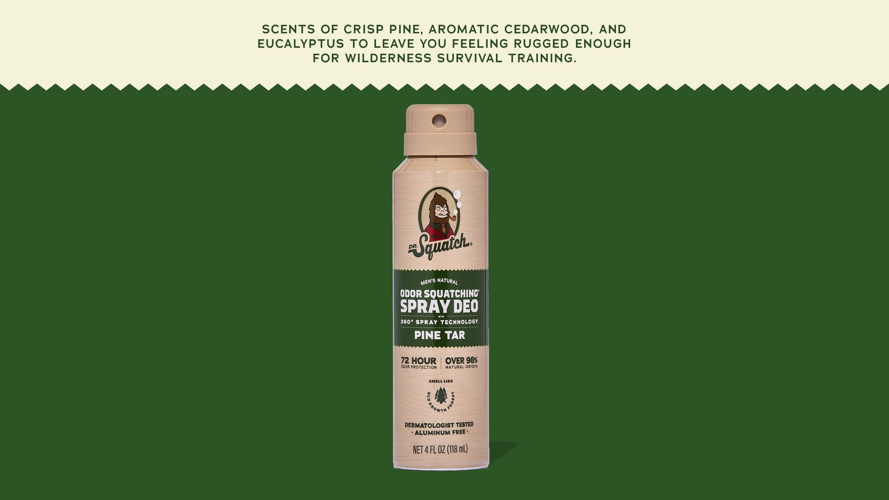 Pine Tar Spray Deodorant - Modern Fresh Shield