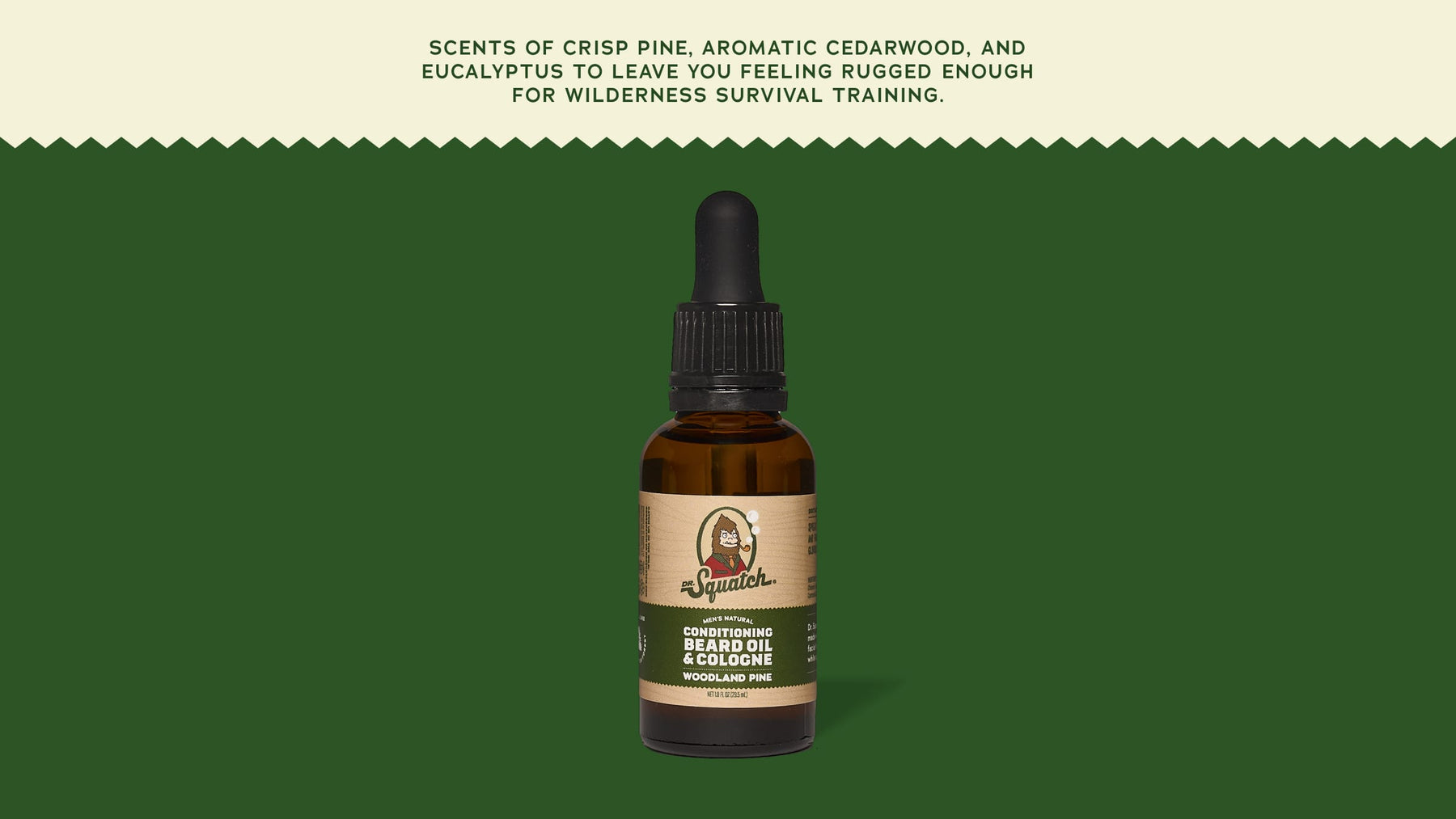 Conditioning Beard Oil & Cologne Woodland Pine - Outdoor Fresh Blend