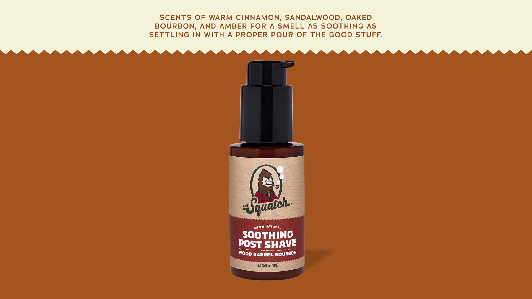 Soothing Post Shave Wood Barrel Bourbon - Smooth Style