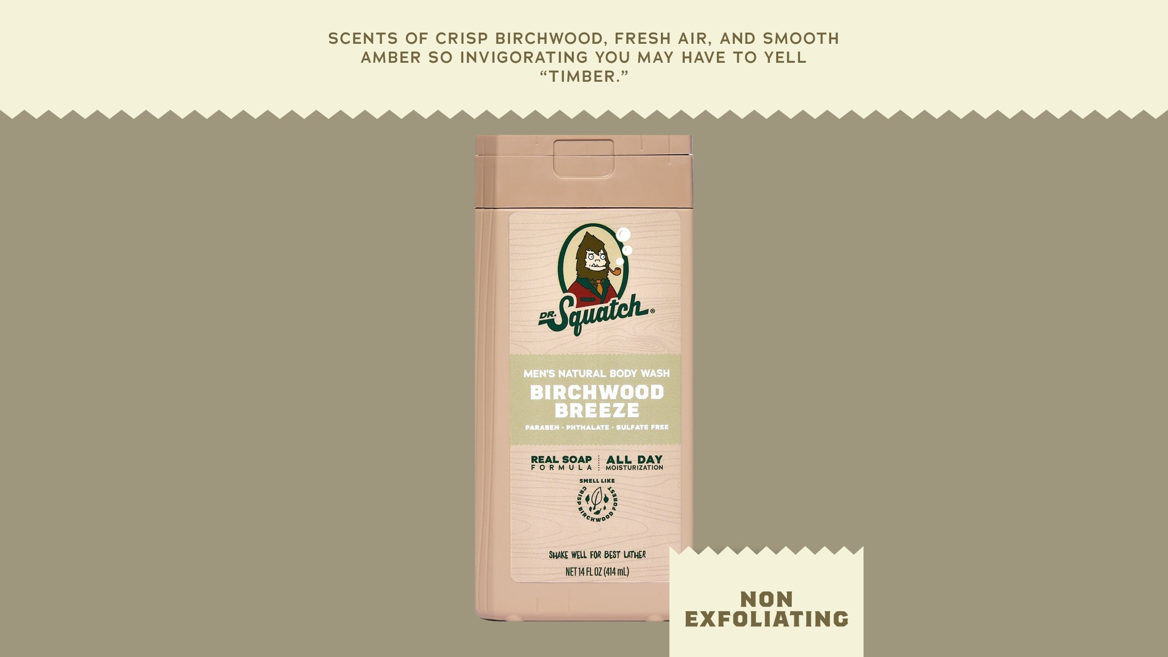 14 oz Birchwood Breeze Body Wash - Daily Shower Lather