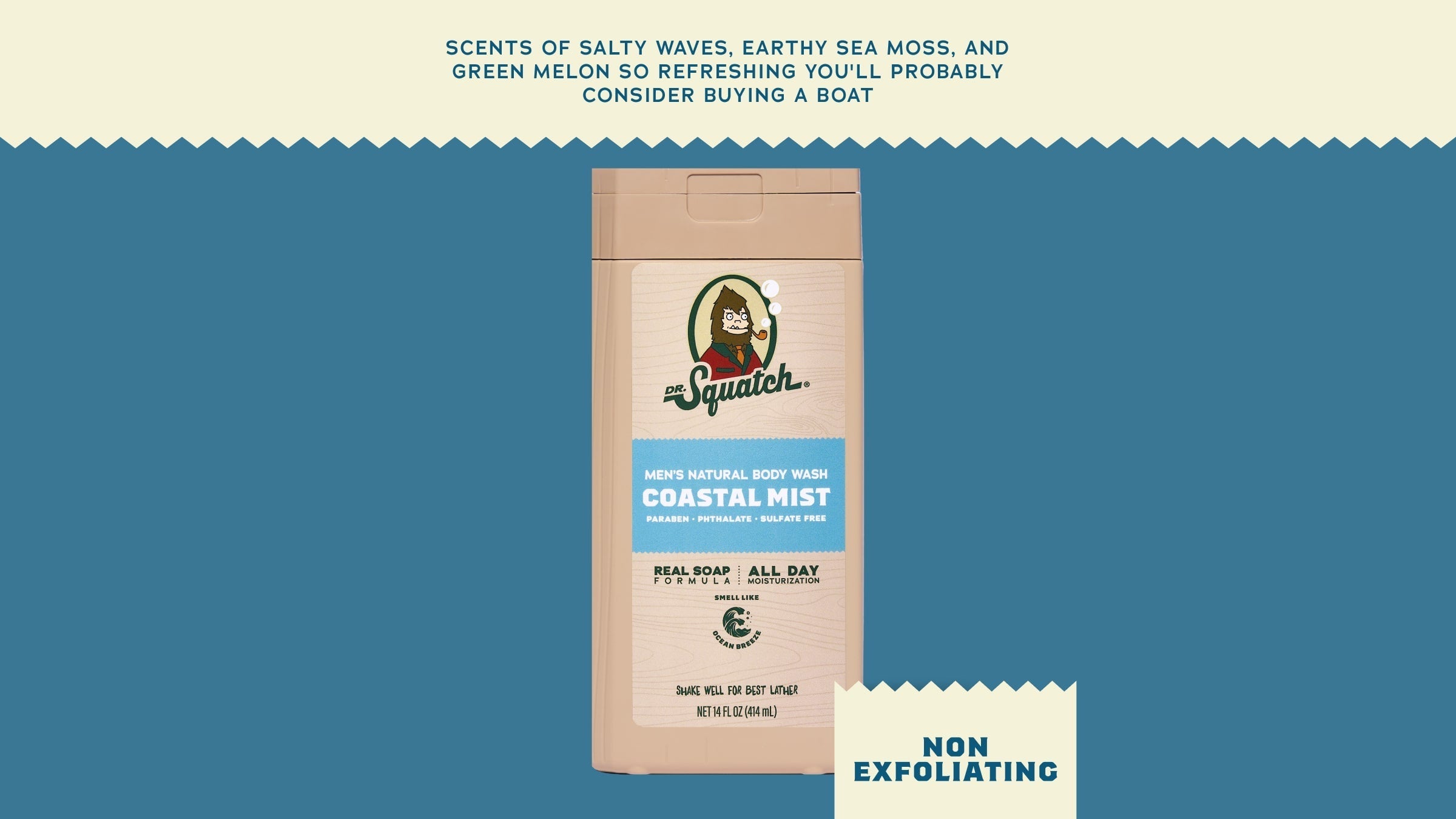 14 oz Coastal Mist Body Wash - Bright Shower Routine