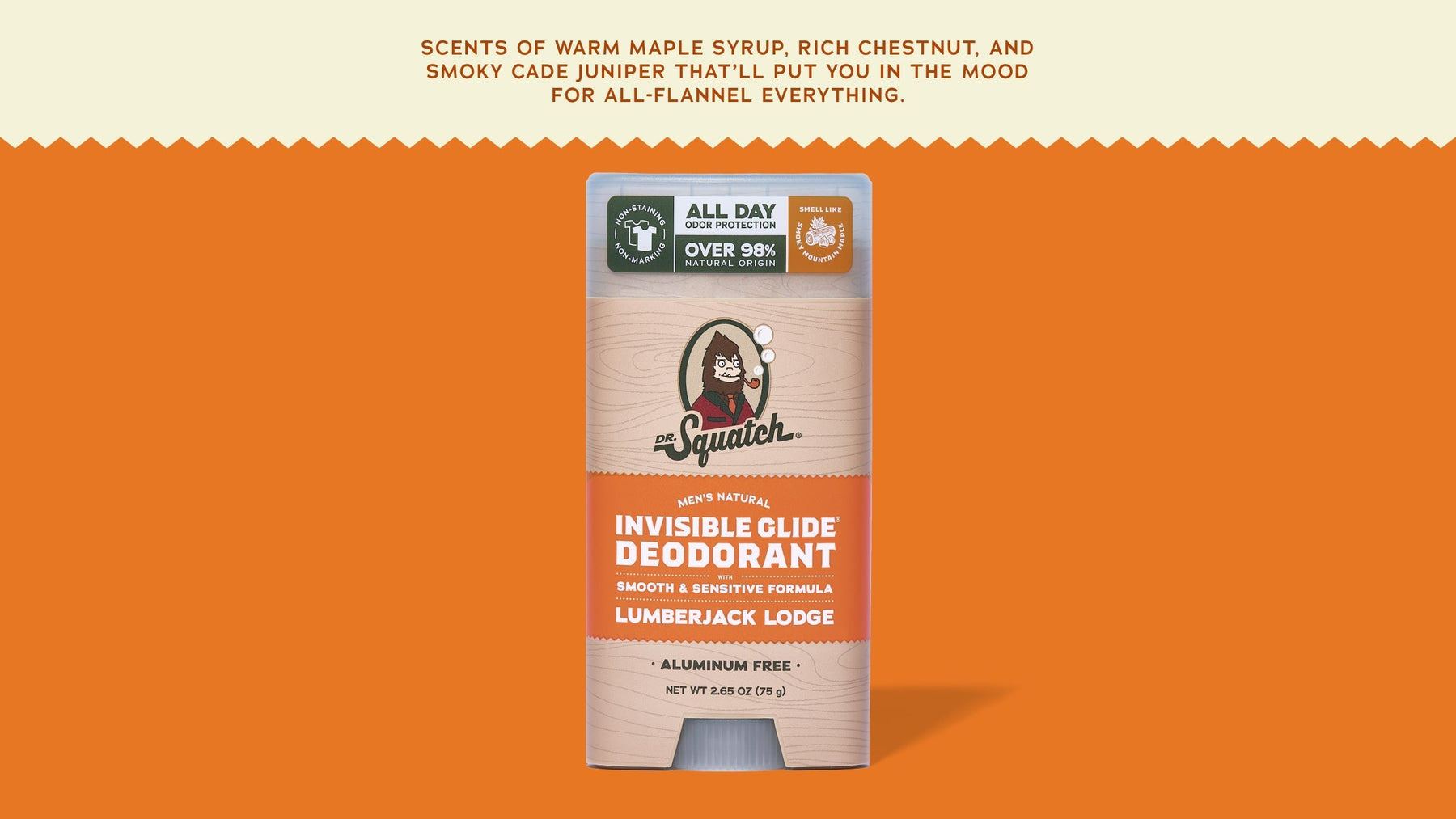 Lumberjack Lodge Invisible Glide Deodorant - All Day Travel Routine