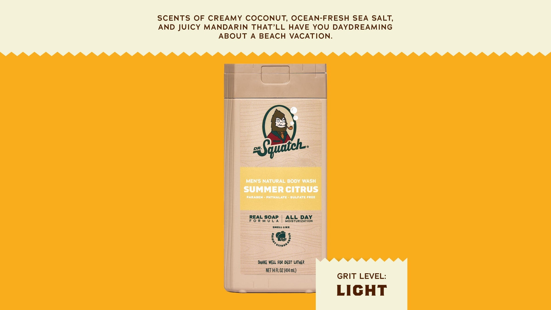 14 oz Summer Citrus Body Wash - Rugged Shower Start