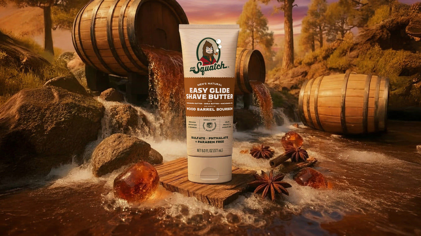 Easy Glide Shave Butter Wood Barrel Bourbon - Simple Morning Lather
