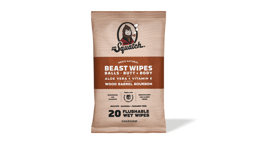 Wood Barrel Bourbon Wipes - Clean Finish